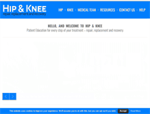 Tablet Screenshot of hipandknee.tv